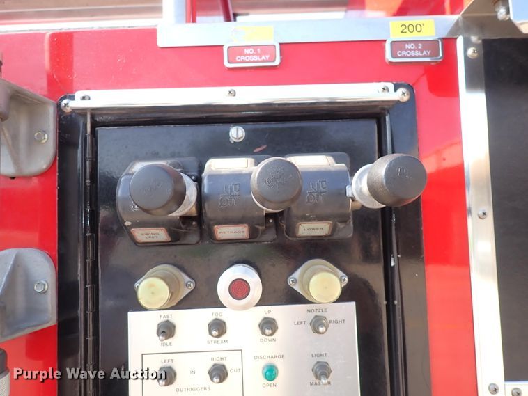 image for item DN1847 1984 Pierce Dash 75  aerial platform fire truck