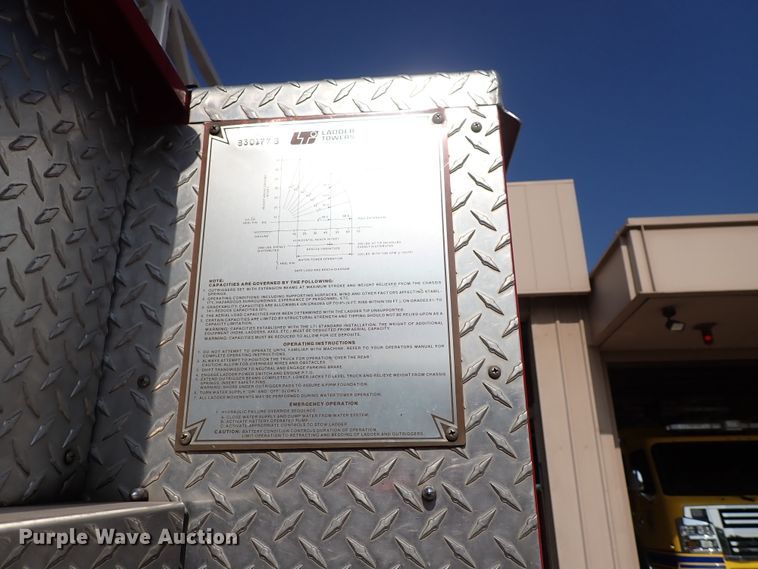 image for item DN1847 1984 Pierce Dash 75  aerial platform fire truck