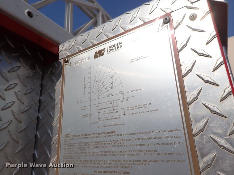 image for item DN1847 1984 Pierce Dash 75  aerial platform fire truck