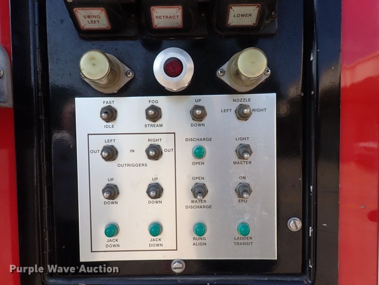 image for item DN1847 1984 Pierce Dash 75  aerial platform fire truck