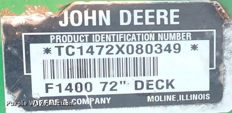 image for item DN1874 John Deere 1445 Series II  lawn mower
