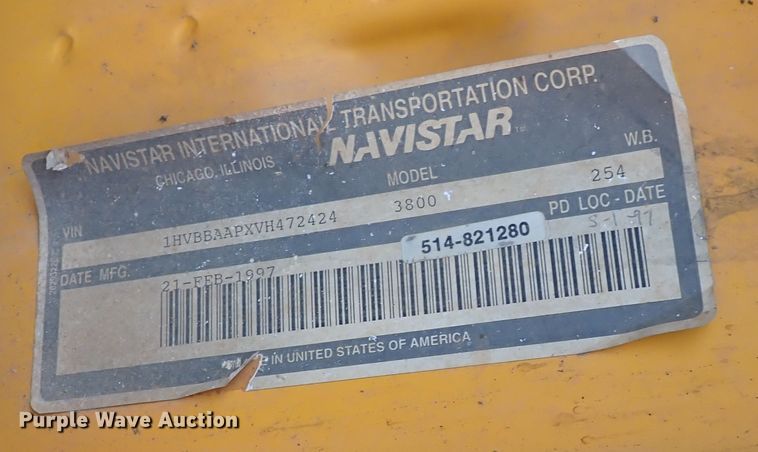 image for item DN1875 1997 International 3800 AmTran  school bus