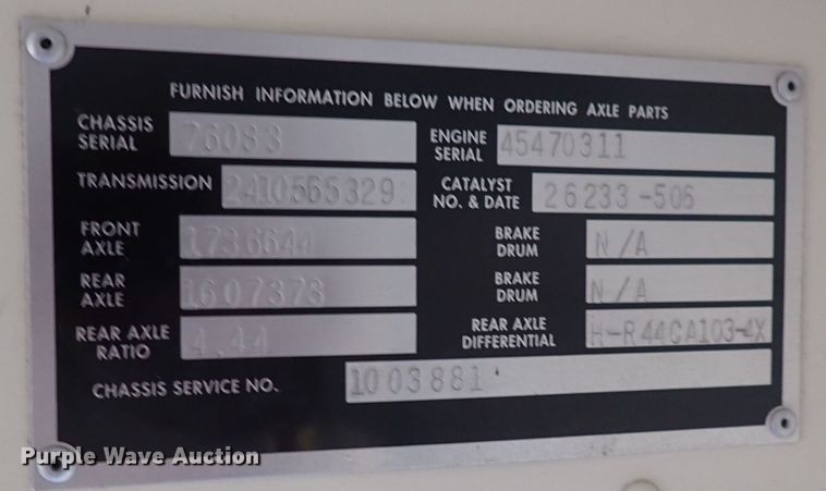 image for item DN1877 1997 Blue Bird TC2000  school bus