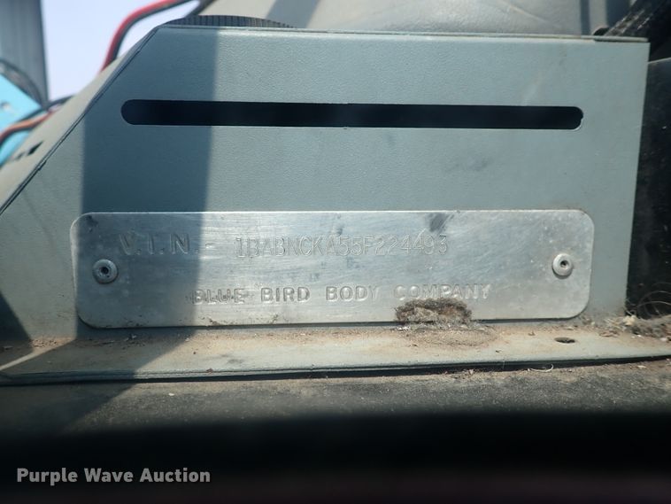 image for item DN1917 2005 Blue Bird All American  school bus