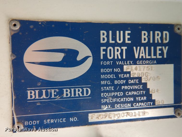 image for item DN1918 2006 Blue Bird All American  school bus