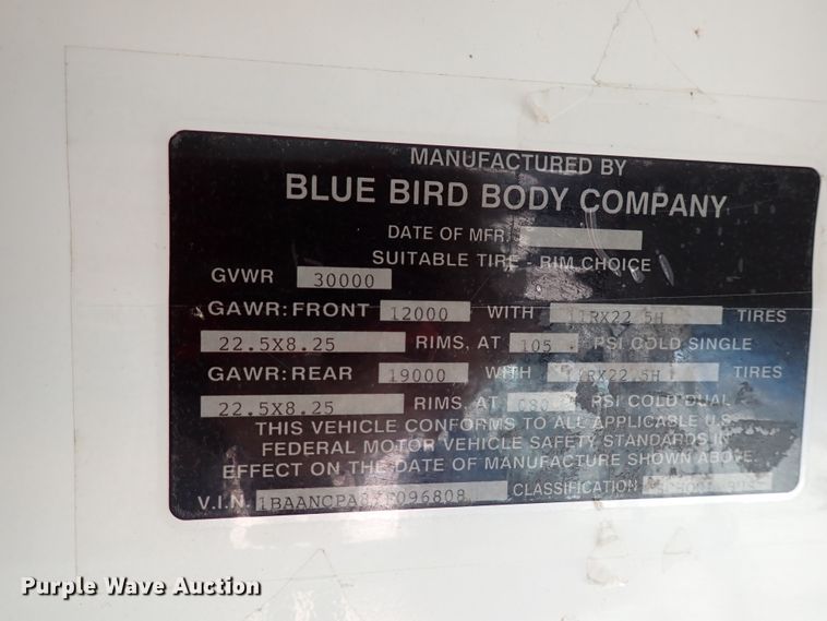 image for item DN1923 2000 Blue Bird TC2000  school bus