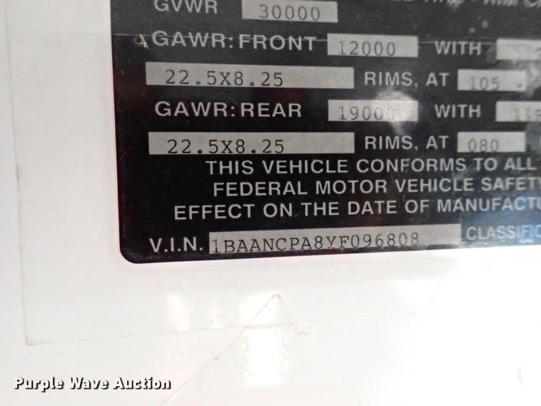 image for item DN1923 2000 Blue Bird TC2000  school bus