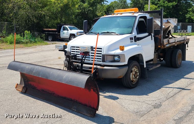 image for item ET9996 2009 GMC C5500  dump flatbed truck