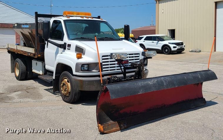 image for item ET9996 2009 GMC C5500  dump flatbed truck