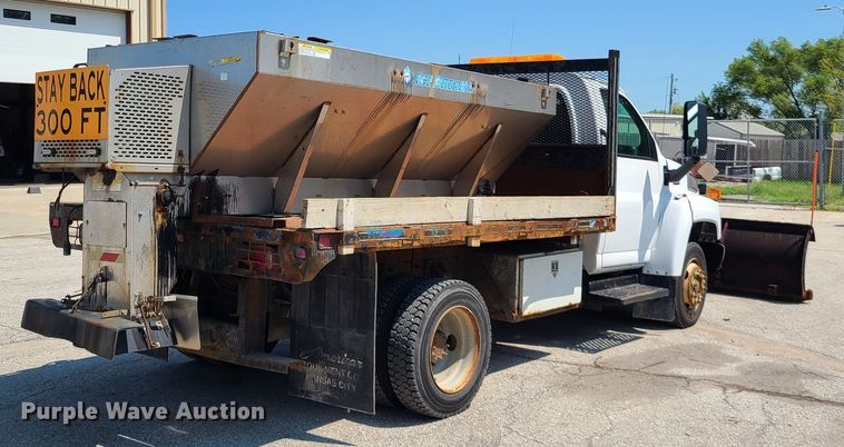 image for item ET9996 2009 GMC C5500  dump flatbed truck
