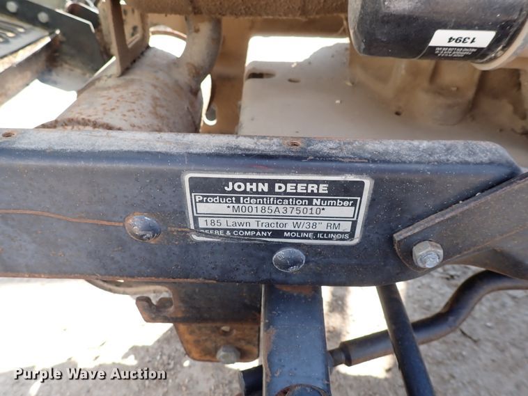 image for item EV9921 John Deere 185  lawn mower
