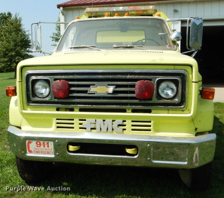 image for item II9680 1977 Chevrolet C65  pumper fire truck