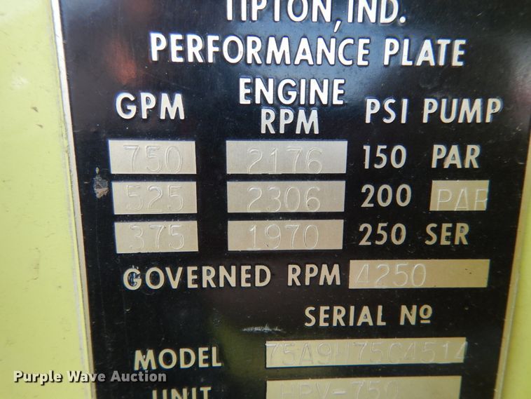 image for item II9680 1977 Chevrolet C65  pumper fire truck