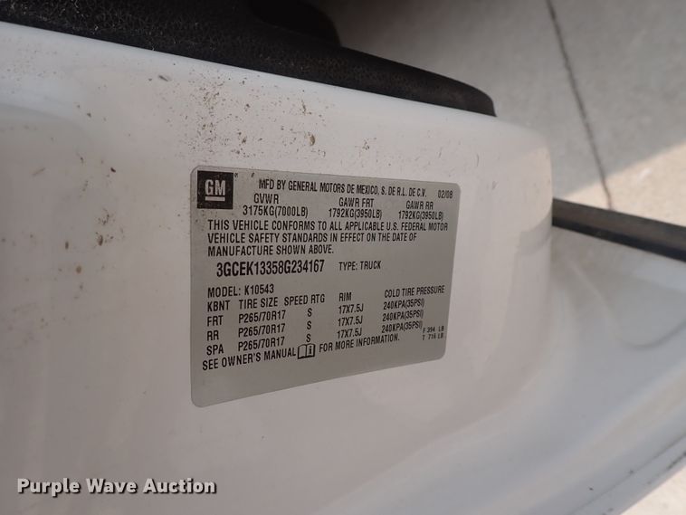 image for item IJ9881 2008 Chevrolet Silverado 1500  Crew Cab pickup truck