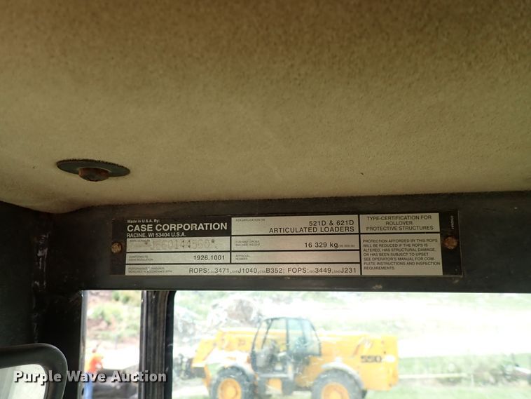 image for item IJ9902 2004 Case 521DXT  wheel loader