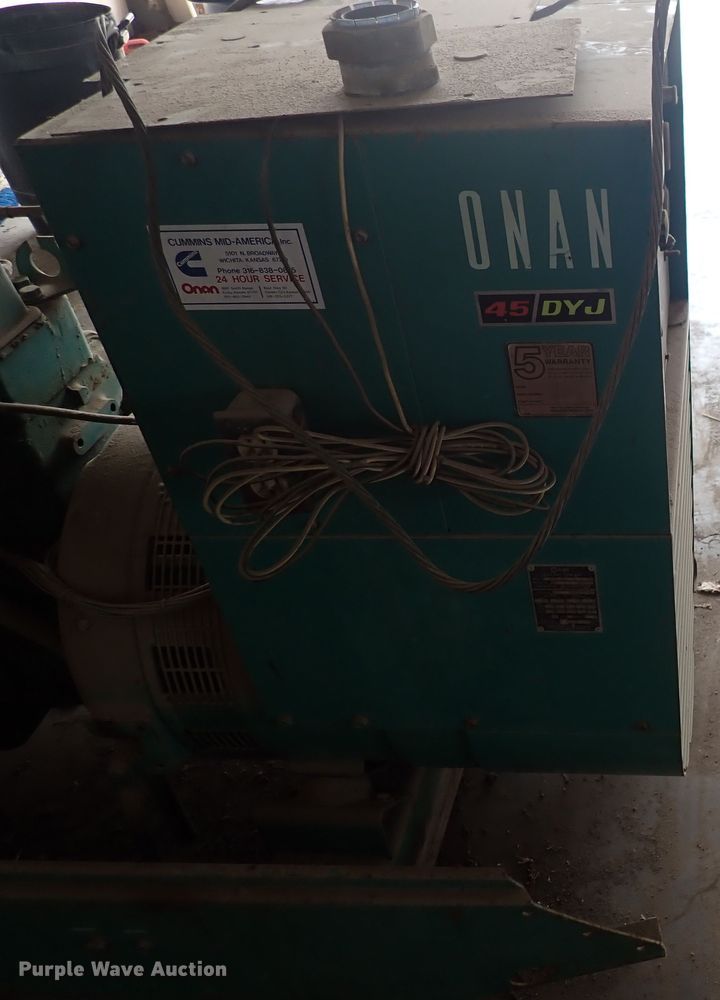 image for item IJ9909 Onan 45 DYJ  generator