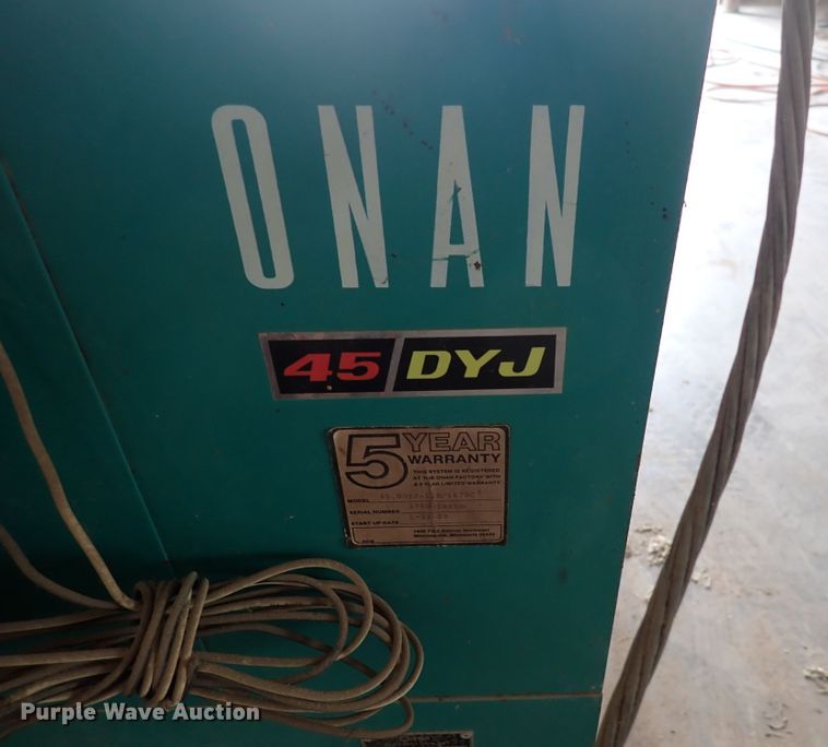 image for item IJ9909 Onan 45 DYJ  generator