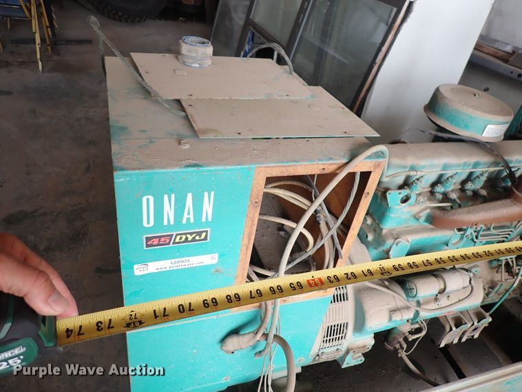 image for item IJ9909 Onan 45 DYJ  generator