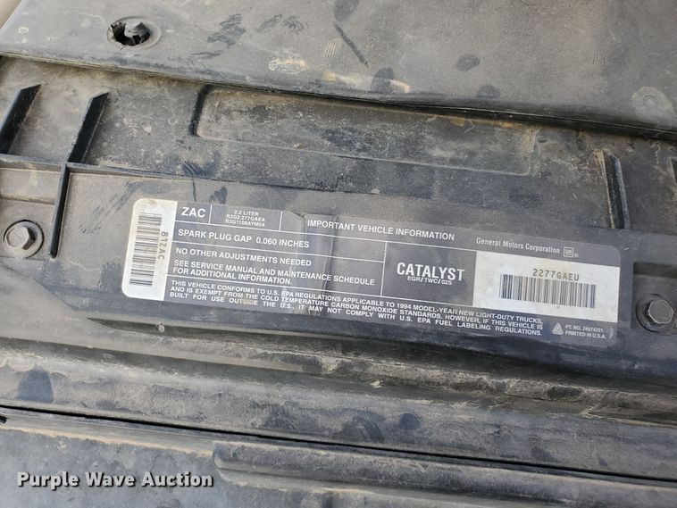 image for item KK9353 1994 Chevrolet S10  pickup truck