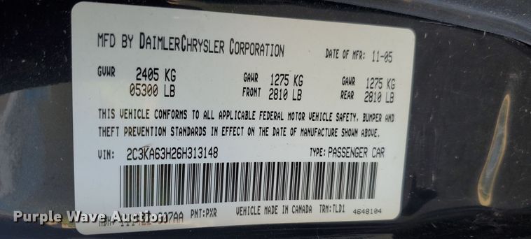 image for item KK9372 2006 Chrysler 300