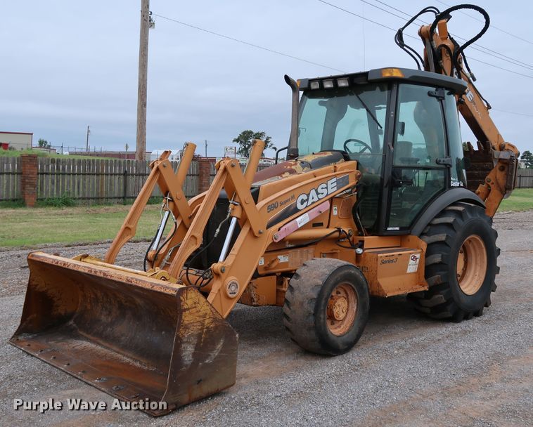 image for item KQ9792 2010 Case 590 Super M Series III  backhoe