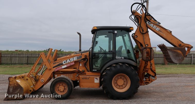 image for item KQ9792 2010 Case 590 Super M Series III  backhoe