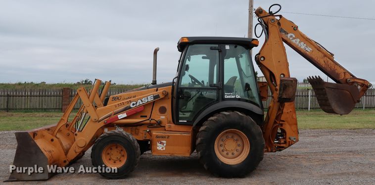 image for item KQ9793 2006 Case 590 Super M Series II  backhoe