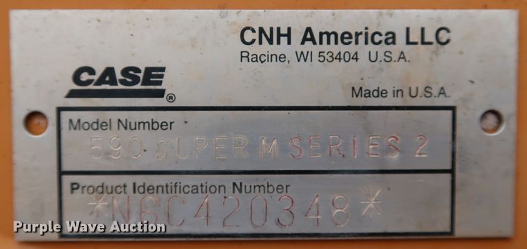 image for item KQ9793 2006 Case 590 Super M Series II  backhoe