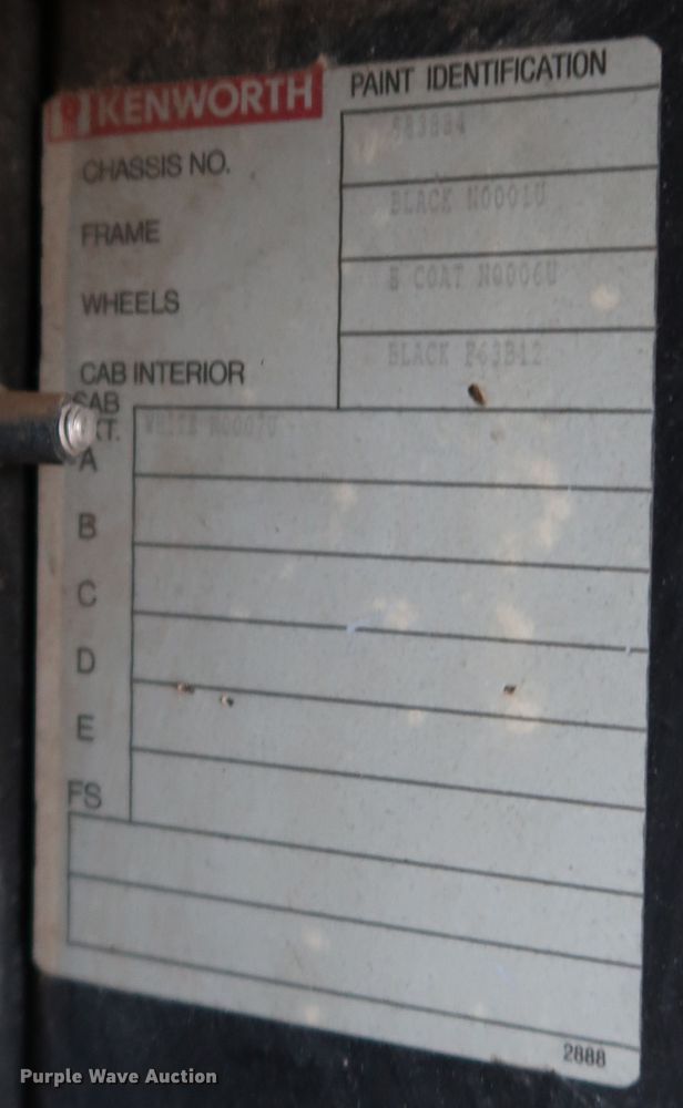 image for item KQ9795 1993 Kenworth T400  water truck