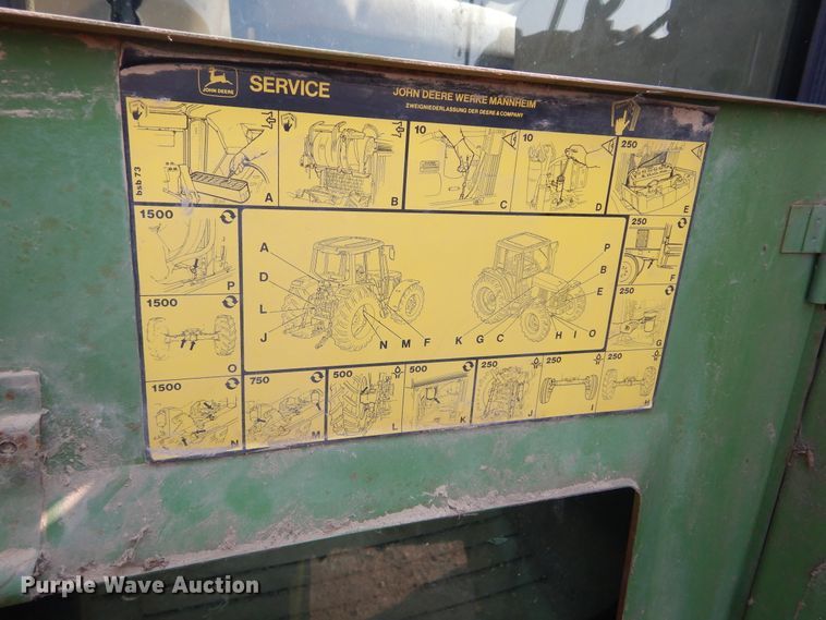 image for item KV9224 1994 John Deere 6400  MFWD tractor