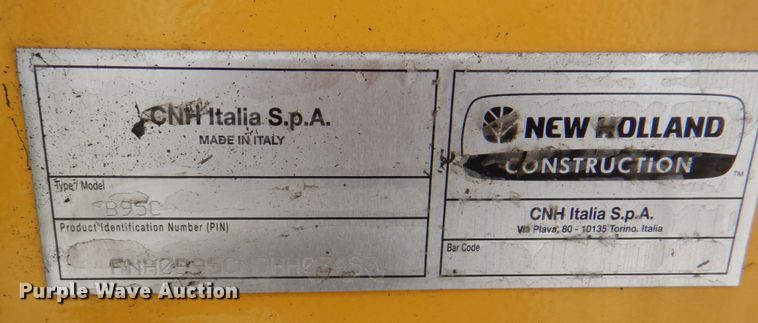 image for item KW9834 2013 New Holland B95C  backhoe