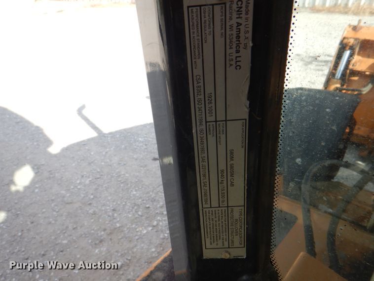 image for item KW9837 2009 Case 580 Super M  backhoe