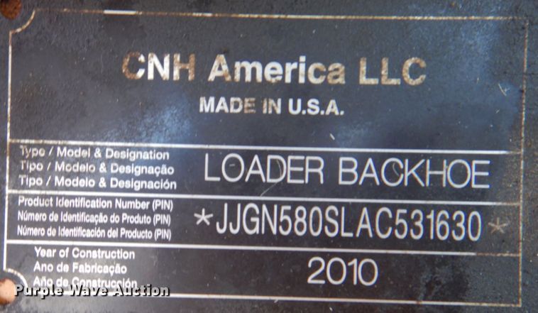 image for item KW9837 2009 Case 580 Super M  backhoe