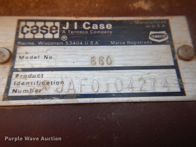 image for item KW9878 1992 Case 660  trencher