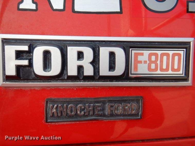 image for item KW9881 1983 Ford F800  pumper fire truck