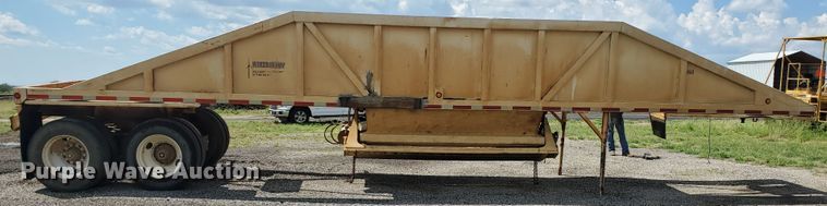 image for item KY9176 1987 Ranch  bottom dump trailer