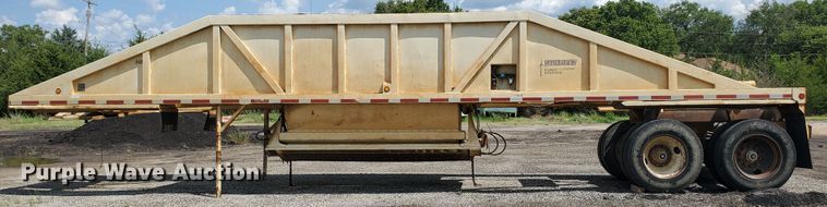 image for item KY9176 1987 Ranch  bottom dump trailer