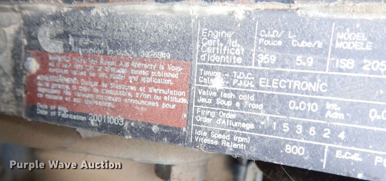 image for item DG0841 2002 Freightliner FL60  flatbed truck