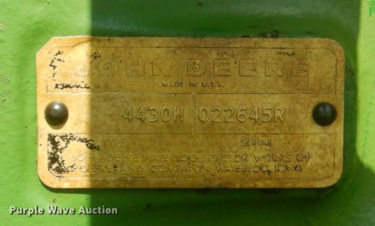 image for item DH7273 1974 John Deere 4430  tractor