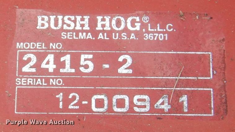 image for item DH7274 Bush Hog 2415-2  batwing rotary mower