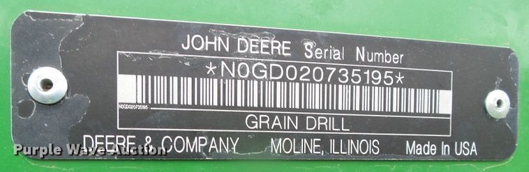 image for item DI5693 John Deere 1590  grain drill