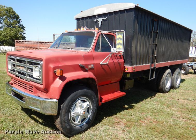 image for item DM1420 1981 GMC C7500  grain truck