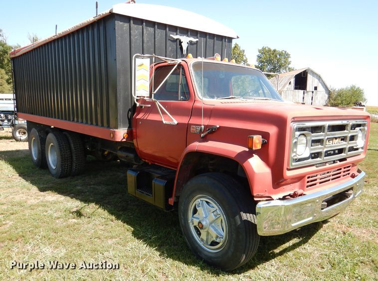image for item DM1420 1981 GMC C7500  grain truck