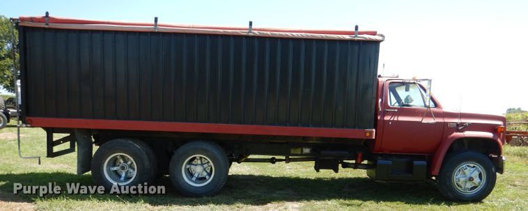 image for item DM1420 1981 GMC C7500  grain truck