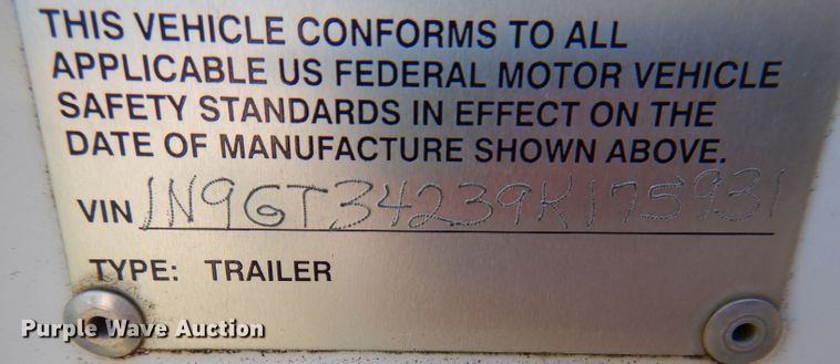 image for item DM1422 2009 Neville  grain trailer