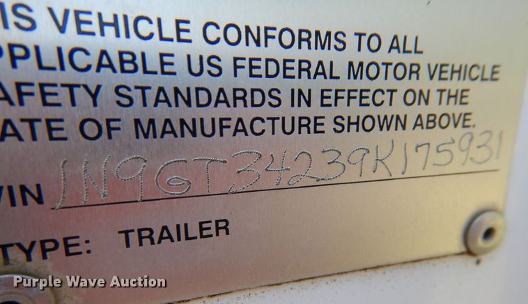 image for item DM1422 2009 Neville  grain trailer