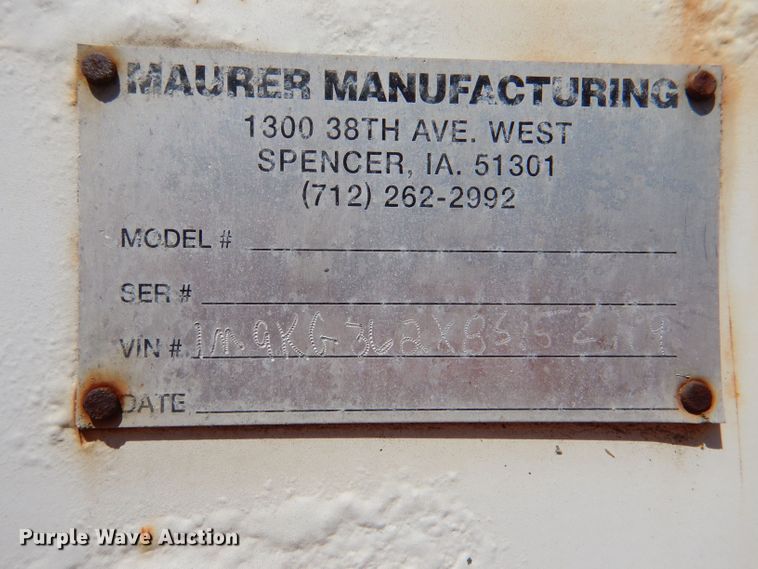 image for item DM1425 2008 Mauer  grain trailer