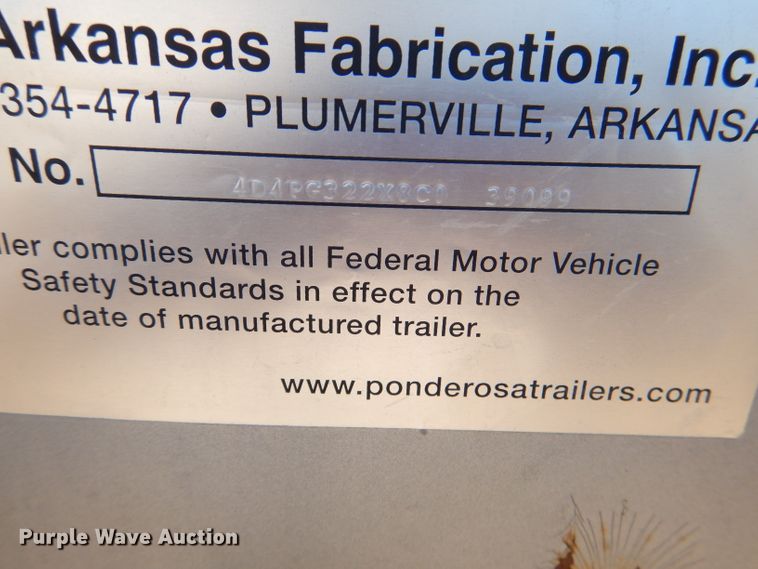 image for item DM1426 2008 Ponderosa  livestock trailer