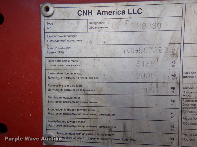 image for item DM6412 2013 New Holland H8080  windrower