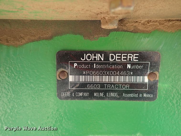 image for item DN1901 2007 John Deere 6603  tractor